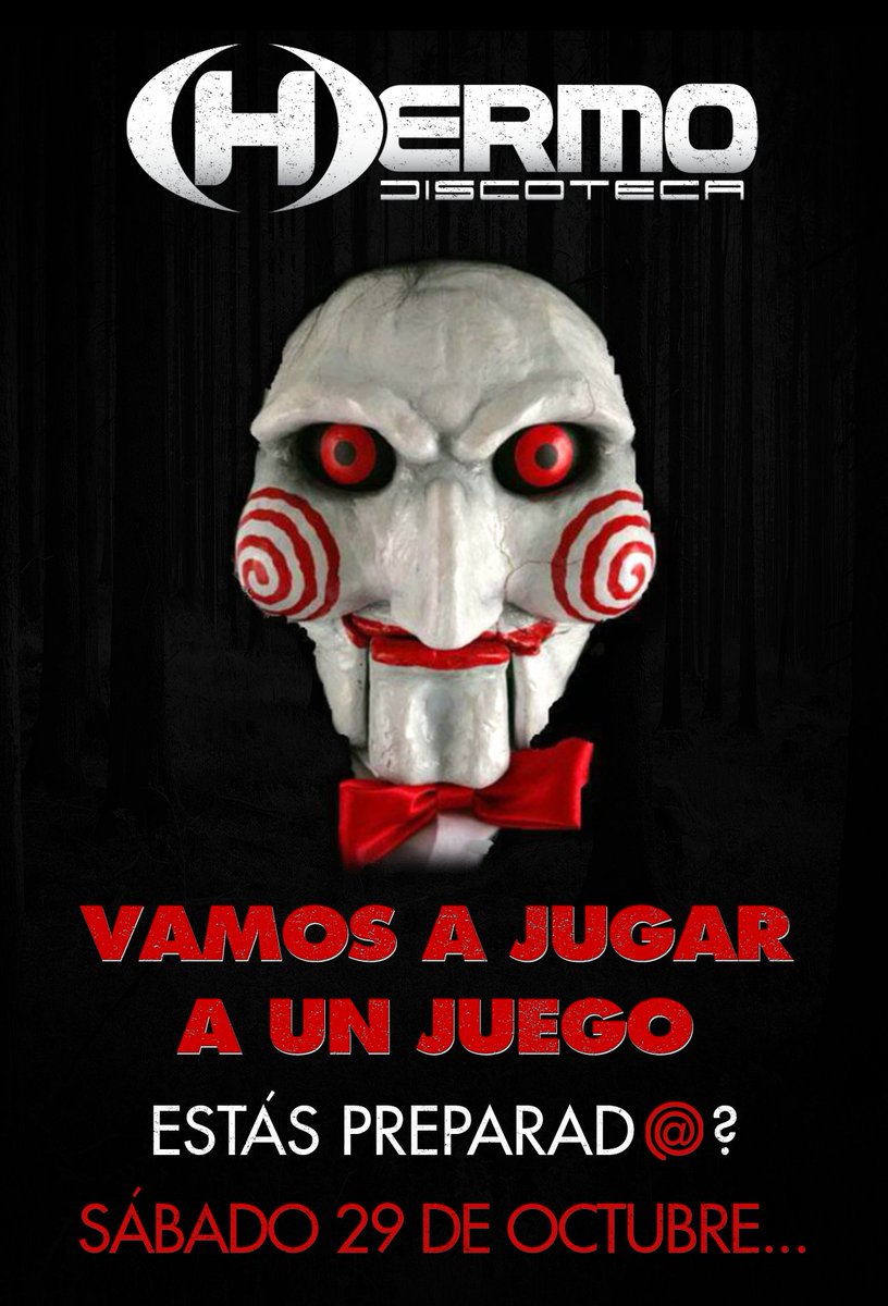 Esta noche hay q cambiar la hora: a las DOS serán las??? 
Qué más da... Probablemente estés muerto!
HALLOWEEN - <a href="/Hermodiscoteca/">Yamin</a> - EL FIESTÓN