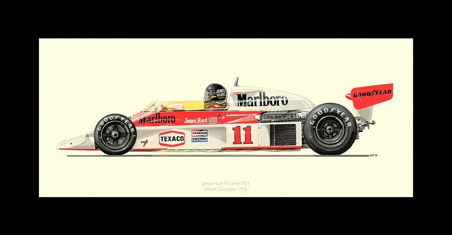mddjeffreys's tweet photo. @freddiehunt76 Hope you like Car Profile Art on FB for signed limited edition fine art prints of #jameshunt #Hunt40 https://t.co/EMGi2uZyIW