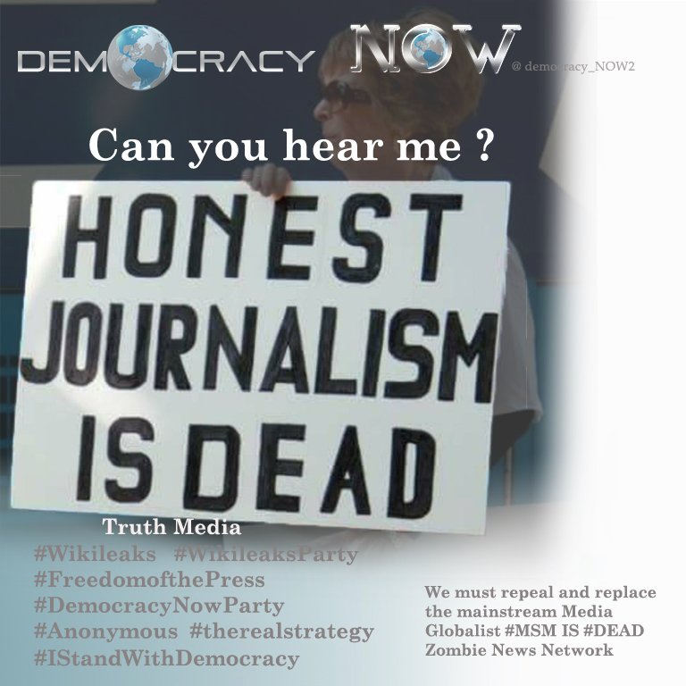 Guardians_Dio's tweet photo. #IStandWithDemocracy ๐ We wont be silenced #Wikileaks #WikileaksParty #FreedomofthePress #DemocracyNowParty #Anonymous #therealstrategy https://t.co/sRIffUKwFs