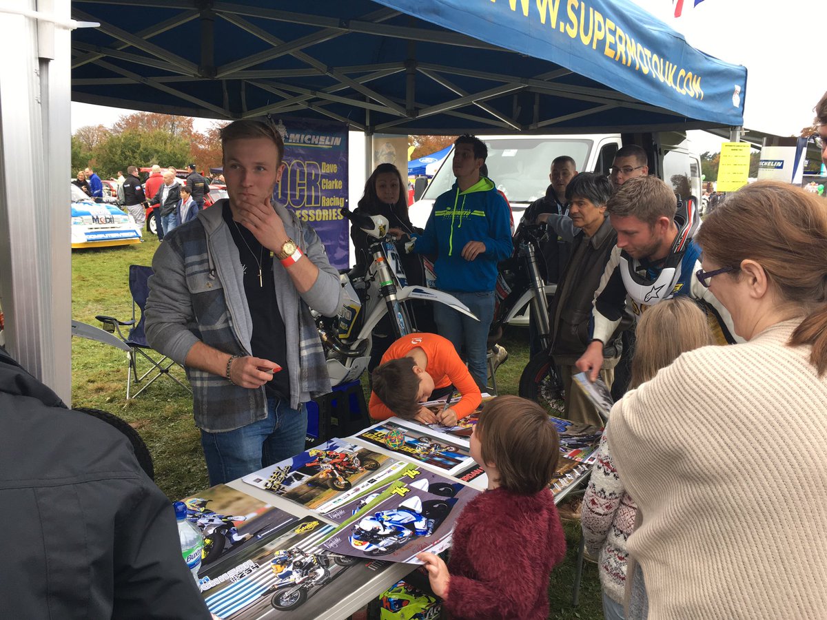 WRCScotland's tweet photo. The @supermotouk guys have been out entertaining @CholmondeleyCas. @GreenThumbLawns #WRGB #WRC https://t.co/h2Erg5vAVL