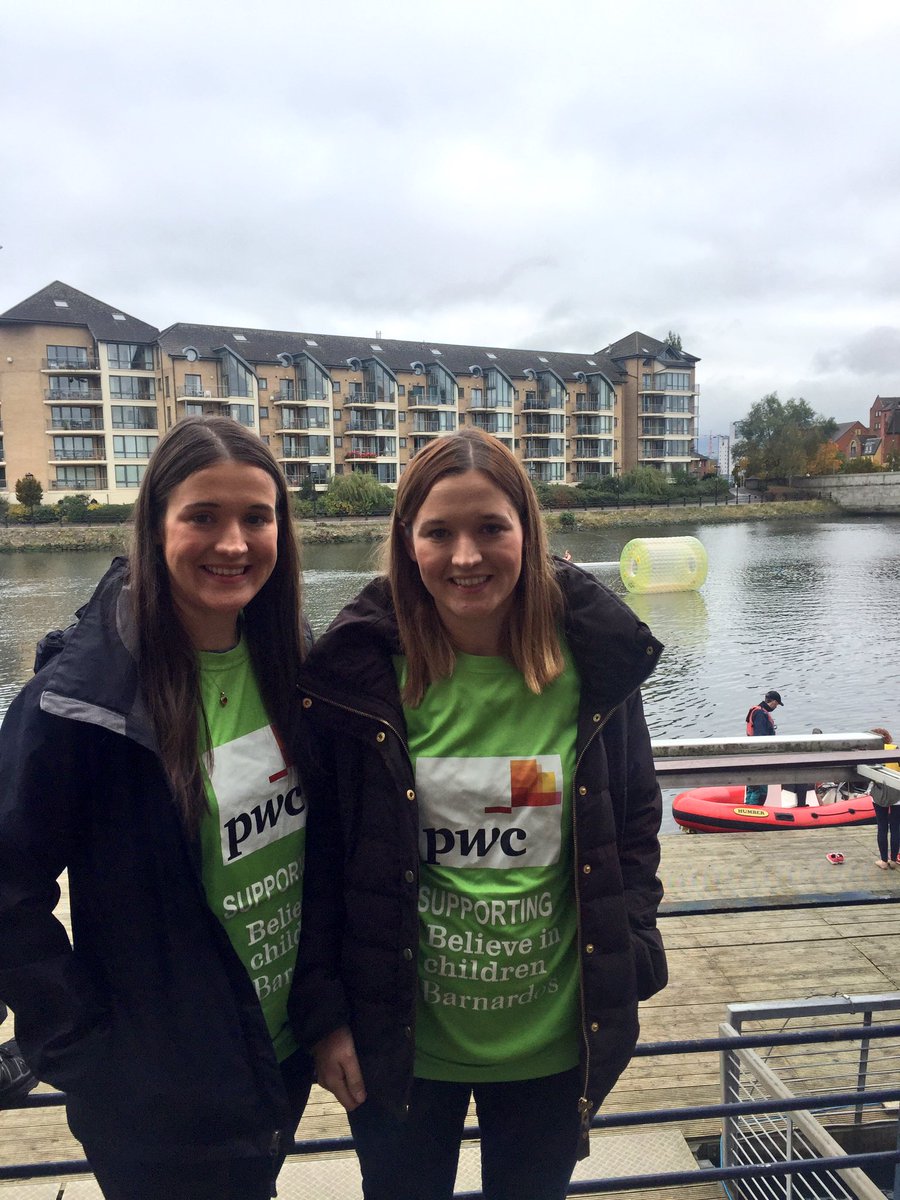Great day zorbing on the Lagan! @BarnardosNI @PwC_NI