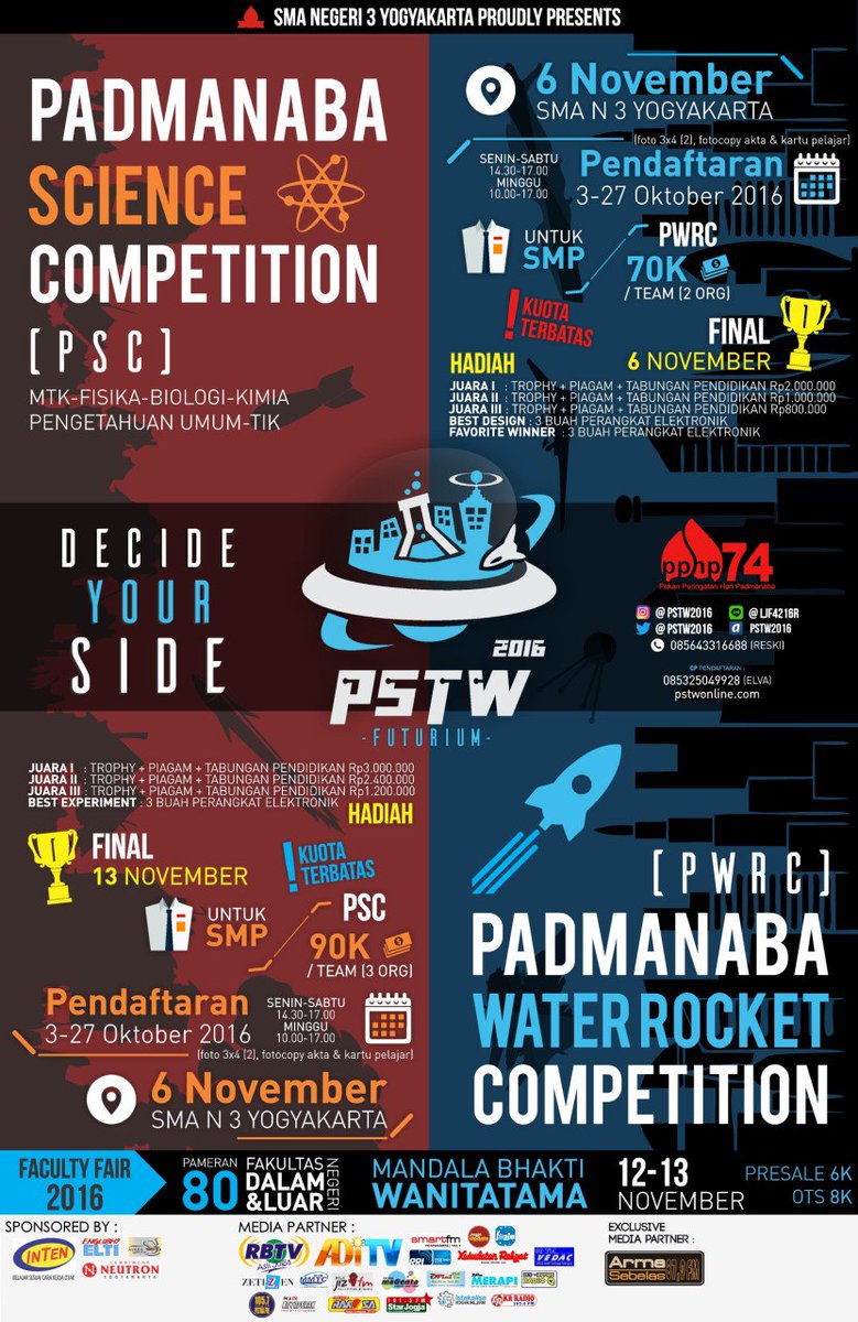 12-13 Nov 2016 ada Faculty Fair #PSTW2016 di Mandala Bhakti Wanitatama | <a href="/PSTW2016/">PSTW 2016</a> | HTM 6K-8K