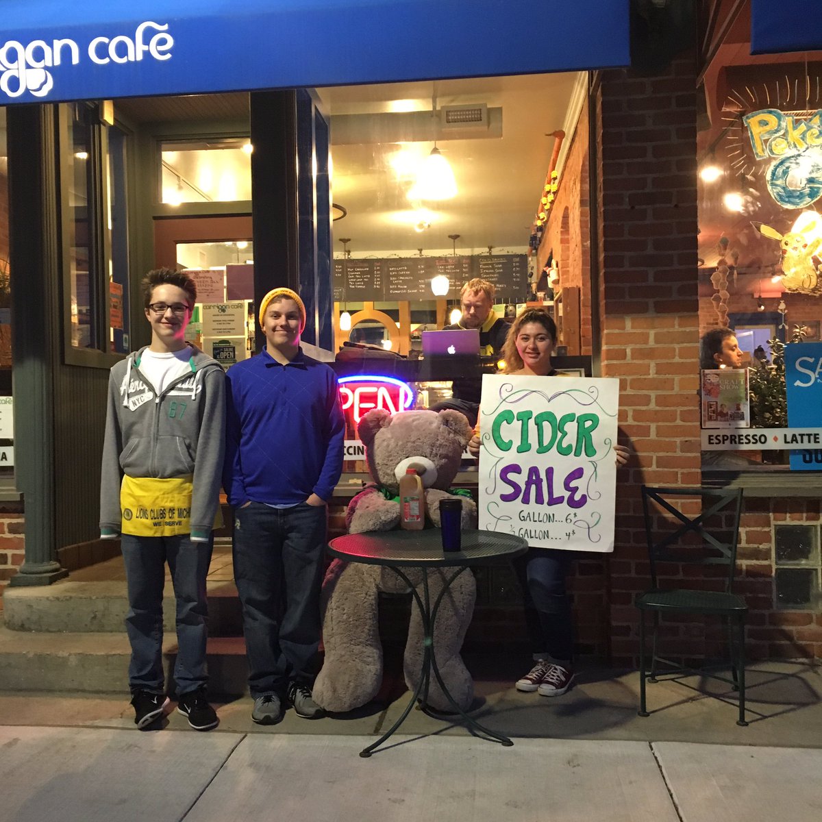 Join us at the cafe and support Saline's Sadd program by buying some cider!