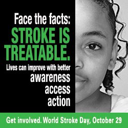 HeartandStroke's tweet photo. Today is #WorldStrokeDay. Share #StrokeIsTreatable theme &amp; visit https://t.co/1mXM2QA1dP to take action to improve access &amp; awareness #WSD16 https://t.co/jXoVumgJIr