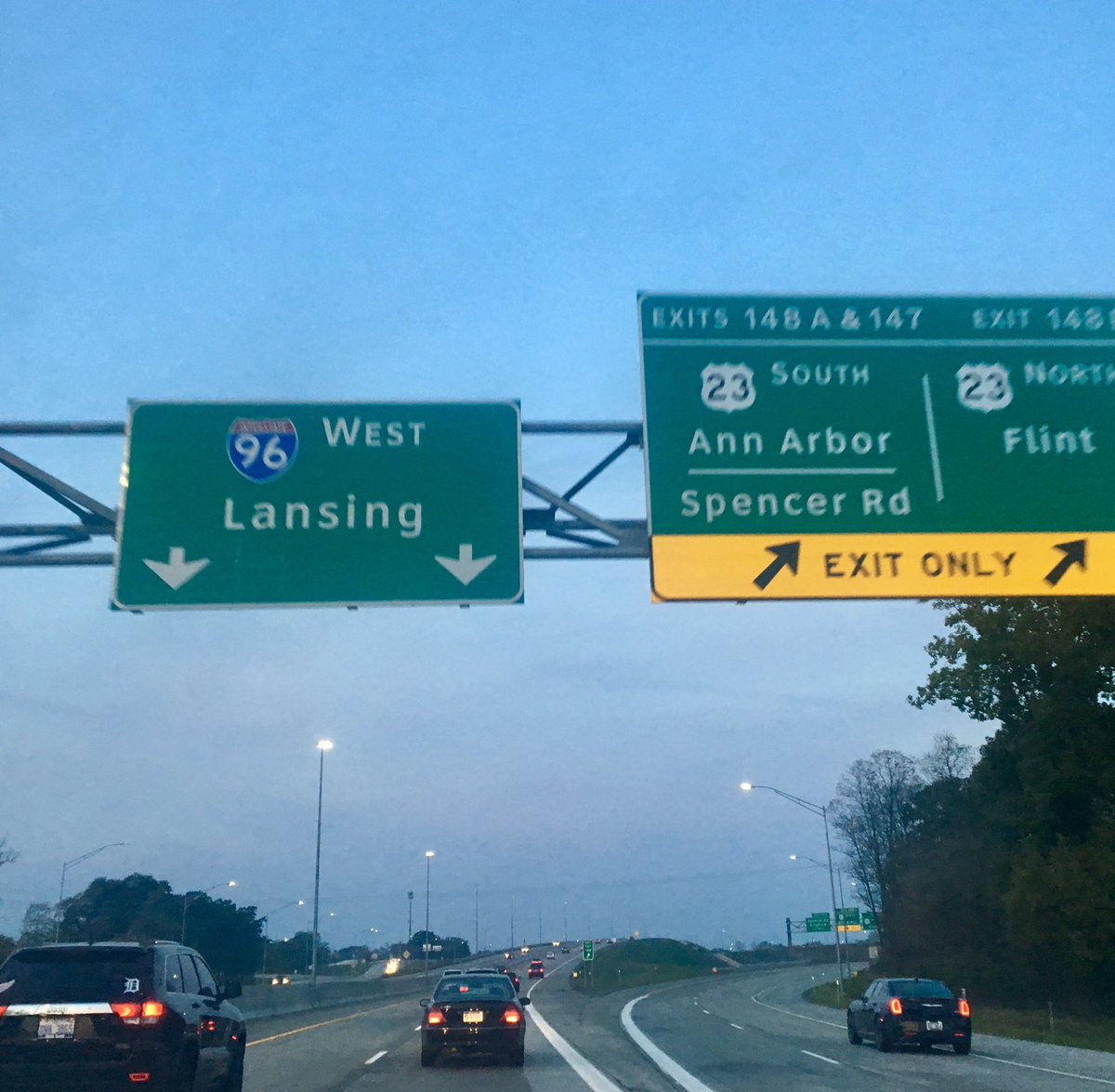 ClickOnHalston's tweet image. Just a Michigan fan en route to East Lansing. #GoBlue