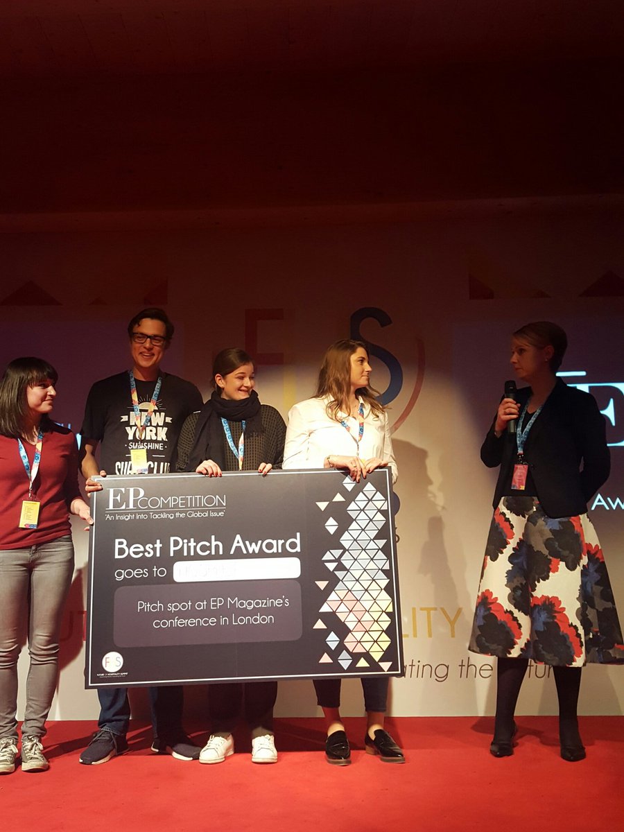 LesRochesNews's tweet photo. And the #winner is ... "Hospet" student idea!!! congrats! #EPbusinesspitch @EPmagazineuk #fhsummit2016 #fhs #fhsummit #fhs2016 https://t.co/ra3C2kedit