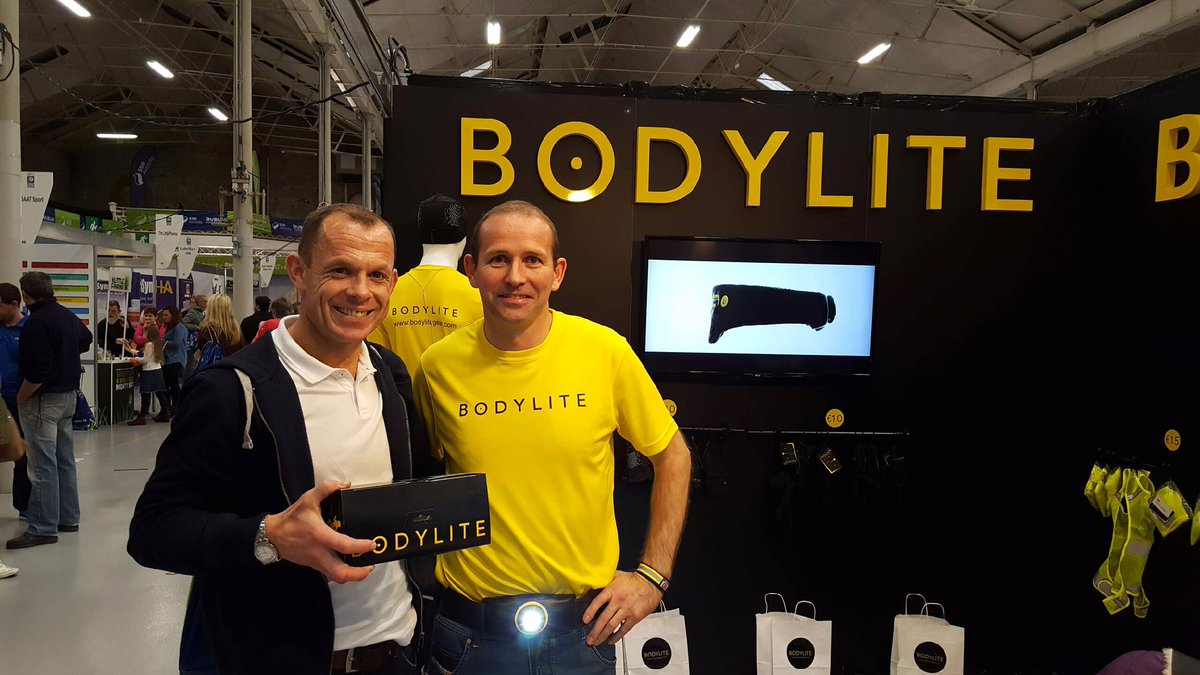 bodylitegear's tweet photo. Frank Quinlan from Waterford AC dropped by to get his new Bodylite πππ». #DMexpo2016 #Running #Bodylite https://t.co/vmn1VUfDf5
