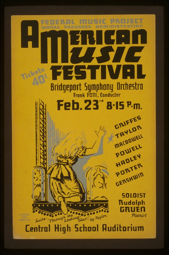 American music festival - Bridgeport Symphony Orchestra - Frank Foti, conductor (Conn., 1938)