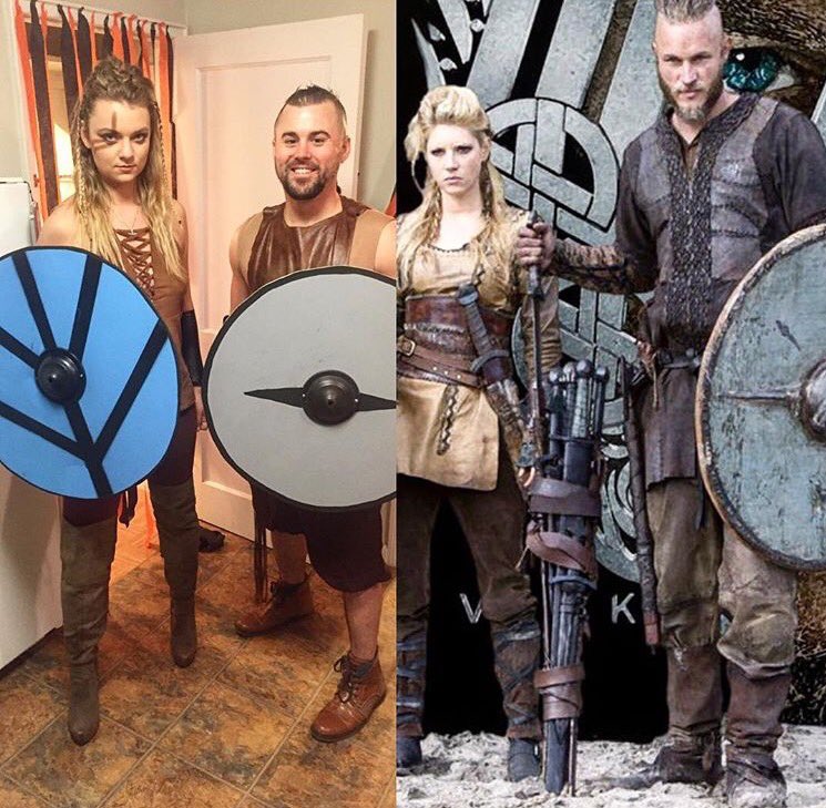 Vikings Ragnar and Lagertha Costume
