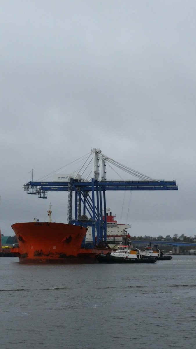 cparewick's tweet photo. Rotation almost done..time to move towards the port @PortSaintJohn #modernizepsj https://t.co/kmx6Cm7oho