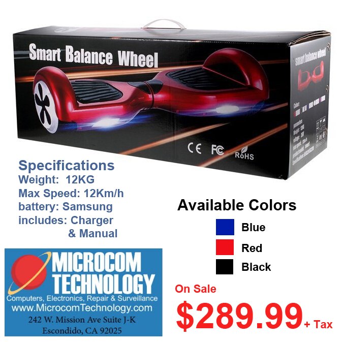 MCTPromos's tweet image. Happy Saturday Everyone! Here's an exclusive deal on your own hoverboard! #Hoverboard #Technology #Sales