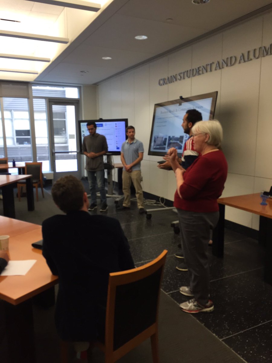SustainDC's tweet photo. "Pitching" - Waste Harvesting! @SustainableGW @SustainDC @ClimateKIC #climathon #Climathon2016 #zerowaste https://t.co/eKTOmXh8Ke