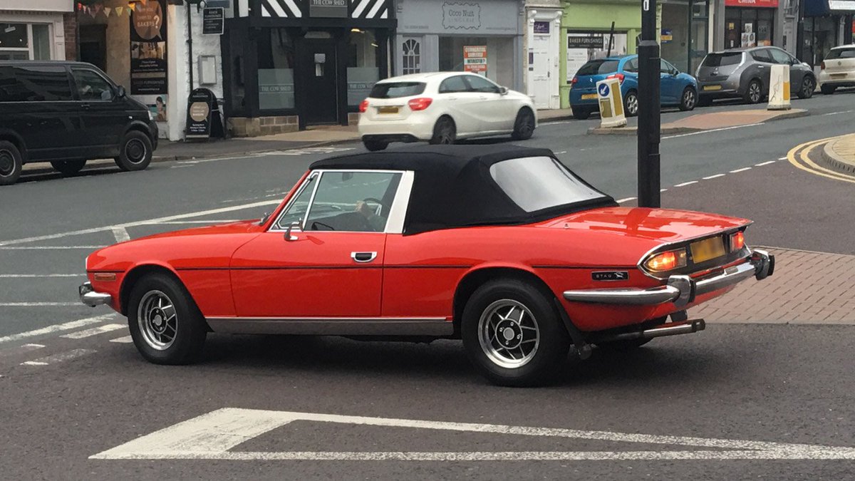 The Triumph Stag is a British car sold between 1970 and 1978 by the Triumph Motor Company, styled by Italian designer Giovanni Michelotti.