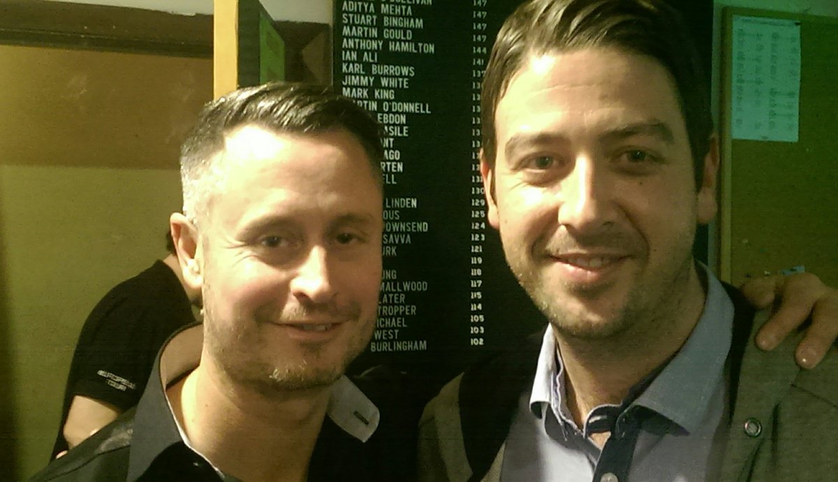WhetSnooker's tweet photo. @ABOFLONDON and @MattStevens147 celebrating #RonGross tournament today at the club. https://t.co/KA7W2wZEJP