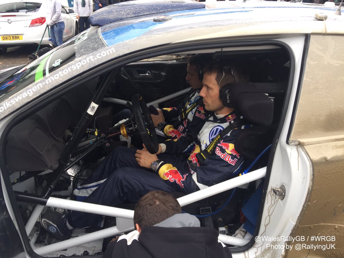 OGIER: <a href="/SebOgier/">Sébastien Ogier</a> outside <a href="/Bryntirioninn/">Bryntirion Inn</a>, Llandderfel after setting fastest time on SS15 on <a href="/WalesRallyGB/">OfficialRallyUK</a> 2016 🇬🇧 <a href="/VolkswagenRally/">Tom Brause</a> #WRC #WRGB