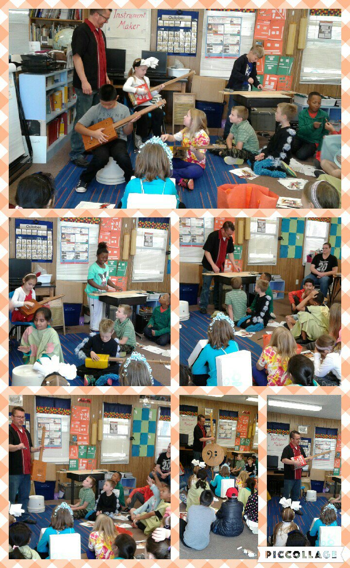 Wortham3rdGrade's tweet photo. Station 3: Travis Naughton and homemade musical instruments #leefallfest2016 #Leeexplorers https://t.co/XXmSmYvaVQ