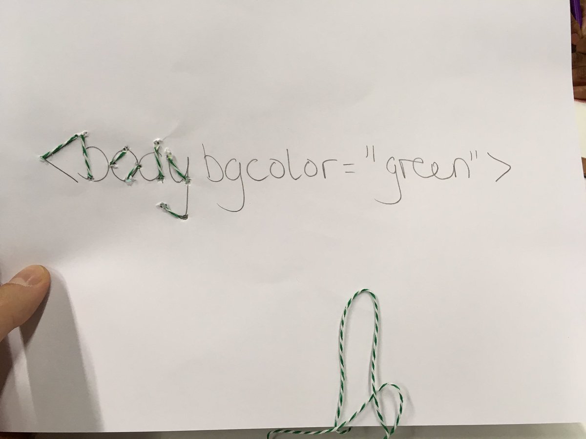 joshspero's tweet photo. At #theartofcoding session and have made some year-five craft https://t.co/hjAu5CKH8Y