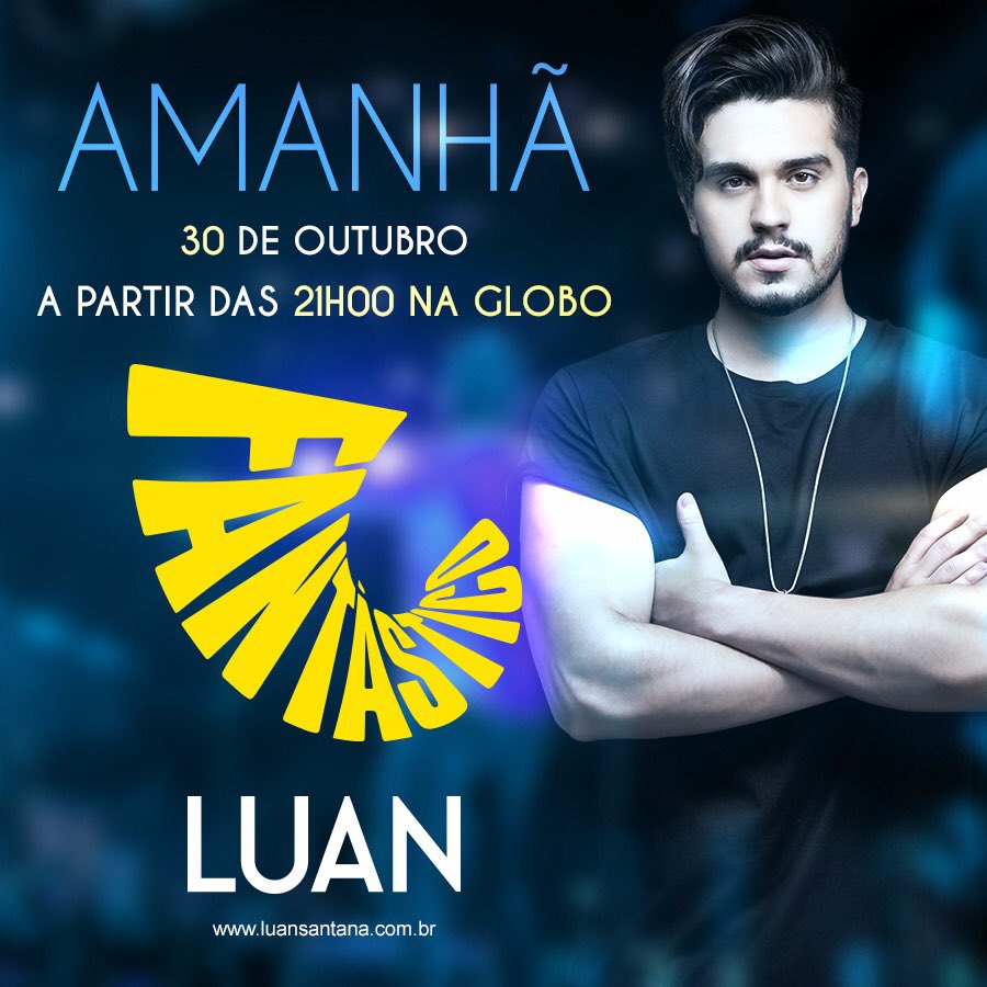 luansantana's tweet photo. E tem @showdavida amanhã!! A partir das 21h, na @RedeGlobo. https://t.co/5UGR5nT5hJ