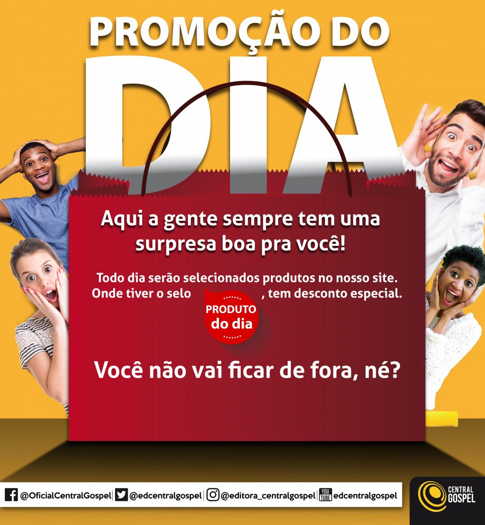 edcentralgospel's tweet photo. Obaaa! Tem #ProdutoDoDia neste final de semana! Acesse nossa loja virtual e compr... https://t.co/Qz8dHXkLrx https://t.co/NN8nQEDGGL