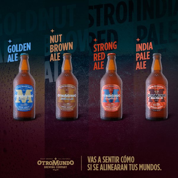 otromundo_bc's tweet photo. ¿En qué orden alineás tus #OtroMundo antes de llevarlas a tu garganta? ¿#IPA, #GoldenAle, #StrongRedAle y #NutBrownAle? https://t.co/6iiSygR8FB