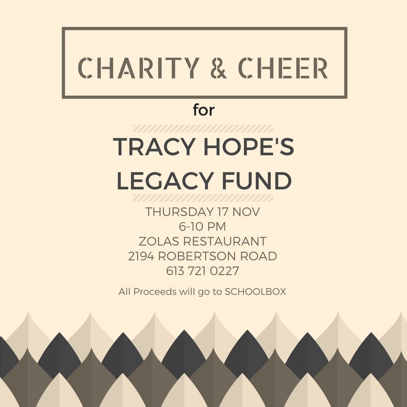 Zolas_Ottawa's tweet photo. Get your ticket today for an authentic Italian evening of #CharityAndCheer and help support @schoolBOXhelps #ottcity #fundraiser #TracyHope https://t.co/ezSbv86aX6