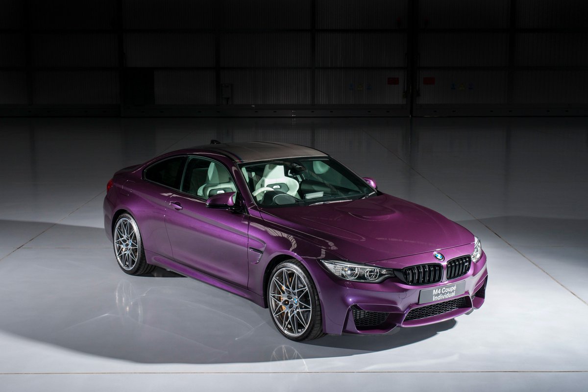 Purple bmw m4