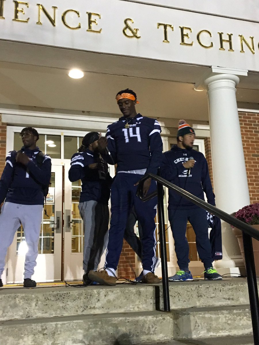 ichanrose's tweet photo. Who knew our football players had such performing talent! #CAfootball #CAspiritweek @CAFightingCats https://t.co/jEsGMBAJLw