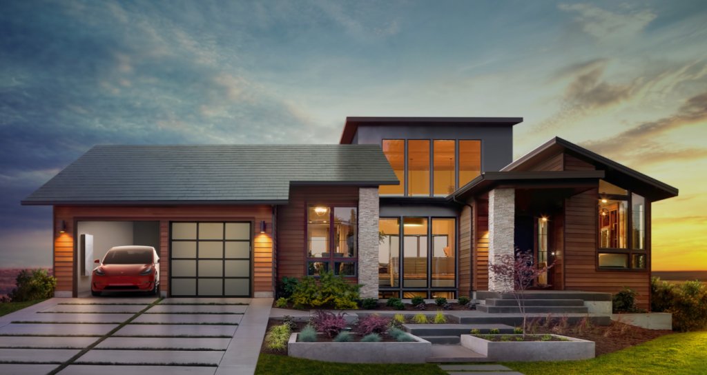 RethinkModern's tweet photo. Tesla Solar Roof- Powerwall 2 - https://t.co/shDR04meDC https://t.co/PvZ7Gxgif6