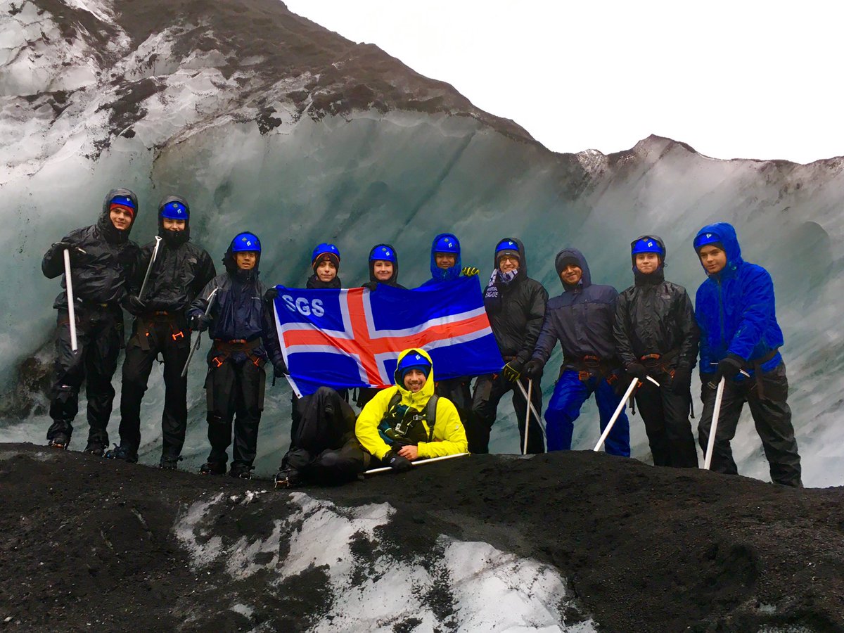 SGSgeography's tweet photo. What an experience walking the SolheimajΓΆkull glacier! #subzerocool #iceaxes #dontsteponacrack https://t.co/C6hwPZy1um