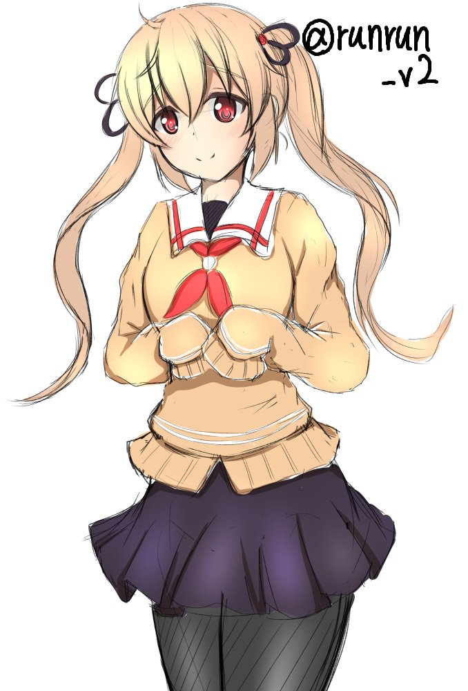 村雨ちゃん。ぶかぶか的な・・
#艦これ版深夜の真剣お絵描き60分一本勝負 
#艦これ版真剣お絵描き60分一本勝負_20161029 