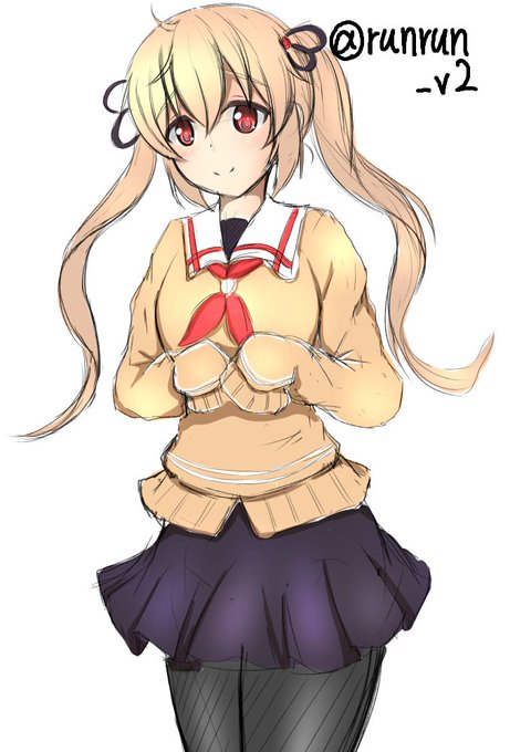 村雨ちゃん。ぶかぶか的な・・
#艦これ版深夜の真剣お絵描き60分一本勝負 
#艦これ版真剣お絵描き60分一本勝負_20161029 