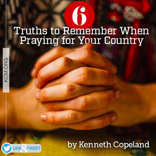 CopelandNetwork's tweet photo. Every nation needs prayer. Here are six points to remember as we pray for our nation: https://t.co/3IupwXUnhT https://t.co/pdQV3mOOzP
