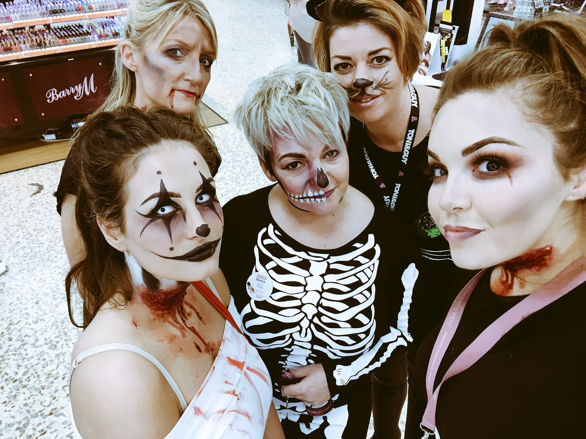 Halloween weekend on beauty at Tesco blackpool. We can recreate any of these spookingly fantastic looks for you instore. <a href="/lisarowe28/">Lisa Sargent</a>