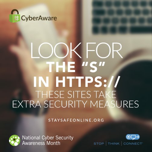 #LookForTheLock #NCSAM #NationalCyberSecurityAwarenessMonth #CyberAware #Cybersecurity #CybersecurityatWCC #SUNYWCC