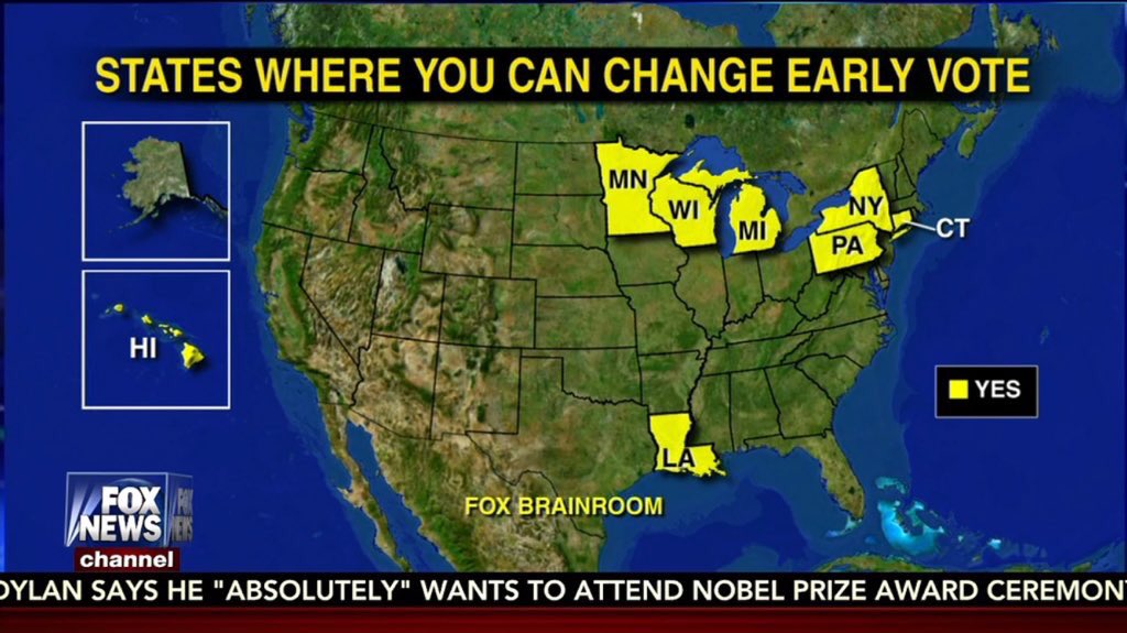 CRRJA5's tweet photo. States Where U Can
Change Your Early Voting😳
Go Change Your Vote
Hillary Is Not Changing
She's Still #CrookedHillary
#DrainTheSwamp #MAGA https://t.co/ot8wYT4xZX