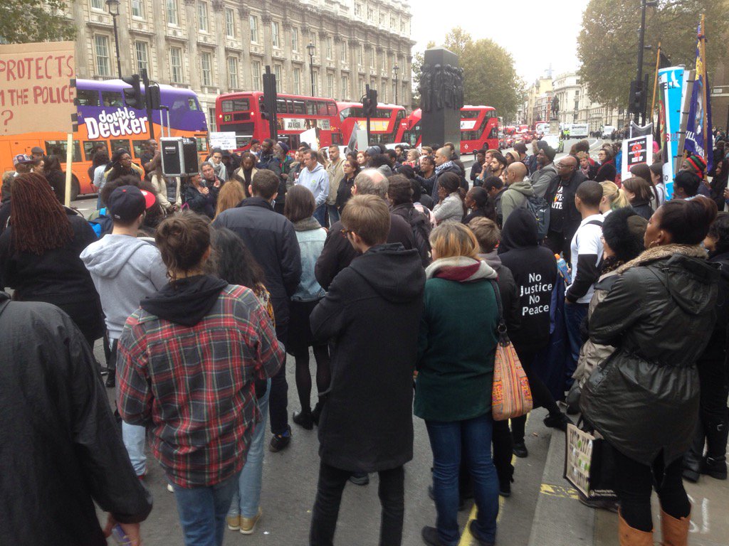 Moore_J_M's tweet photo. #UFFCMarch Rally at Downing Street https://t.co/IbGGHZJCNs