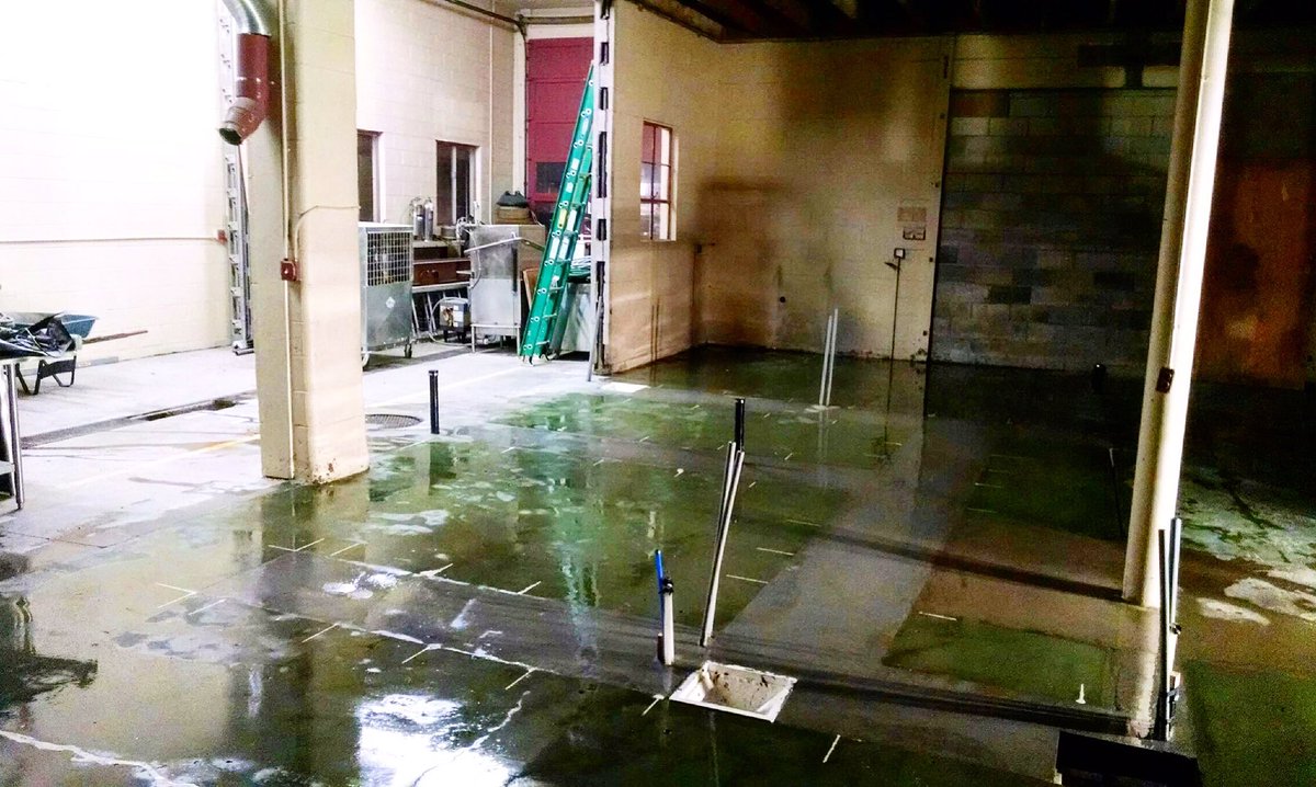 SideABrewing's tweet photo. Floors are cleaned and ready for epoxy! https://t.co/rUYhvTnxFQ