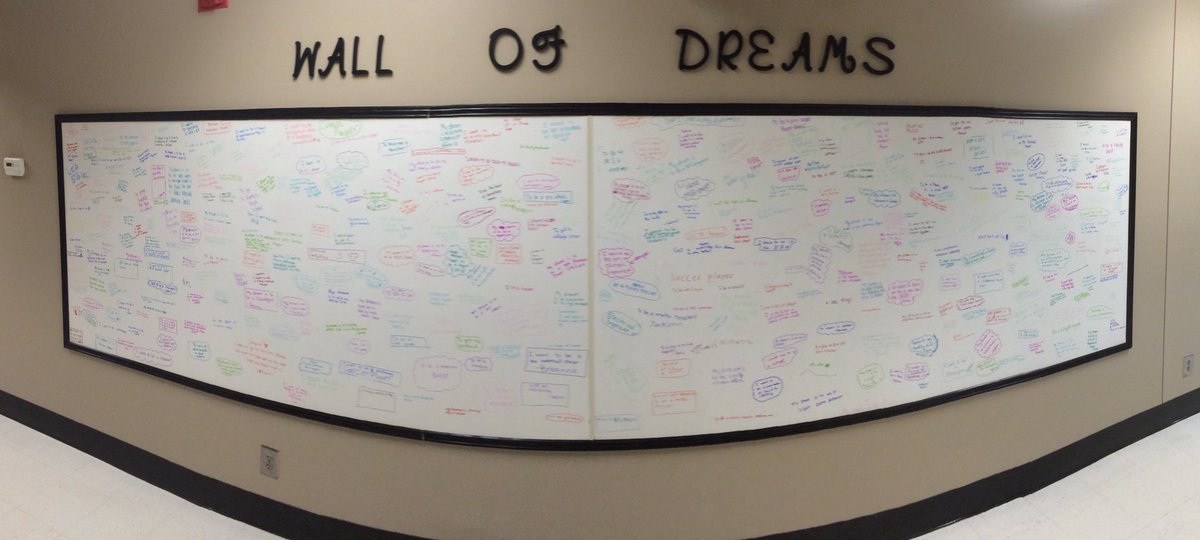 SteeleThoughts's tweet image. @latoyadixon5 We had all our kids write their dream on our "Wall of Dreams."  We want every student to be inspired and empowered #leadupchat