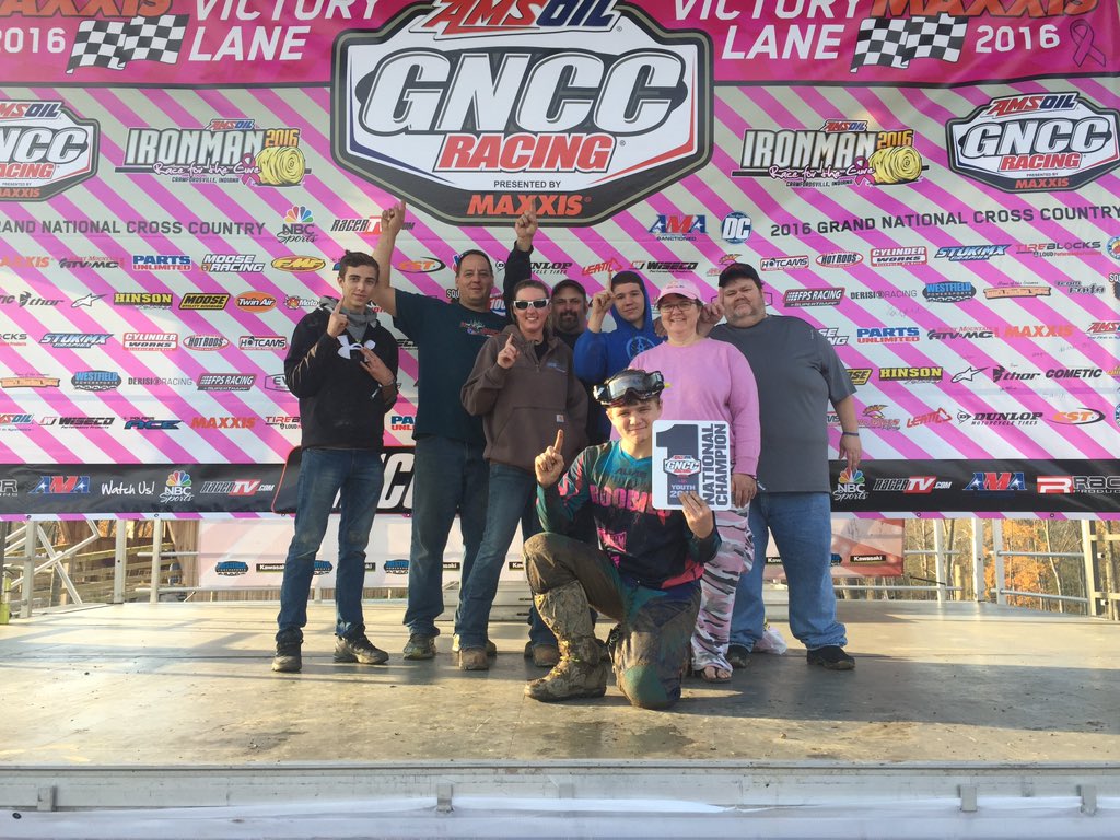 GNCCRacing's tweet image. It's a family thing 👍🏼 Congratulations to Mikey Nickels on the ATV Youth Overall Championship! #GNCC #IronmanMX #Motoville