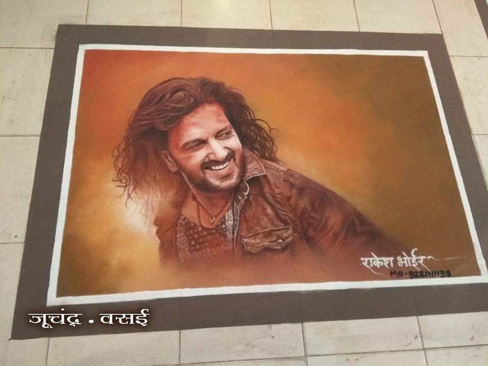 ankushvbhoir's tweet photo. @riteshdeshmukh8 wish you #HappyDiwali
#festivalofColours #RangolibyRakeshBhoir
#BanjoTheme https://t.co/Krxz1Jzb0w
