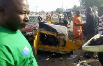 No fewer than nine people were killed in Twin bomb blast by Boko Haram that occurred in early hour of Saturday morning in Maiduguri, Borno State.