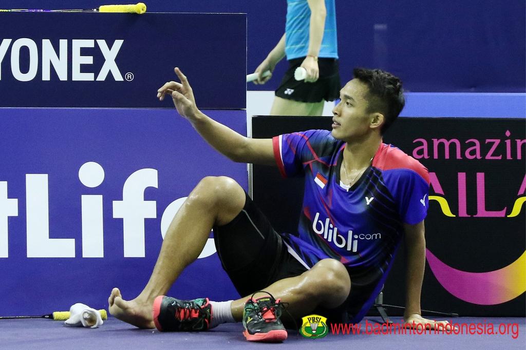 JONACHIVERS_'s tweet photo. [PICT] Jonatan Christie QF #FrenchSS https://t.co/38q3cMJETw