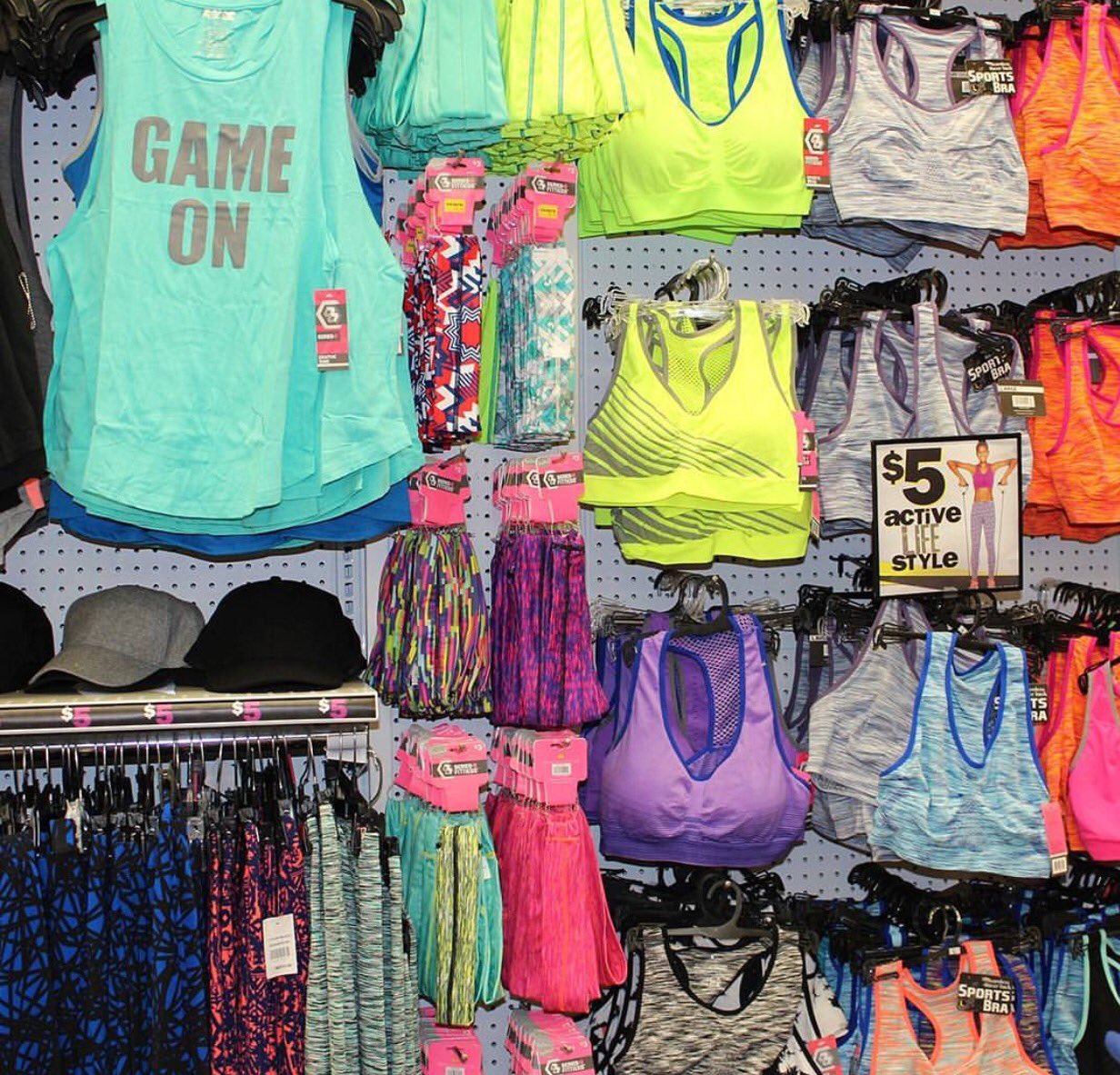 Five Below on X: Active #lifestyle. 💪✔️ Grab tanks + leggings ($5),  sports bras ($5) & #headbands ($3) + so much more to sport the cutest #gym  outfit ever. 😃  / X