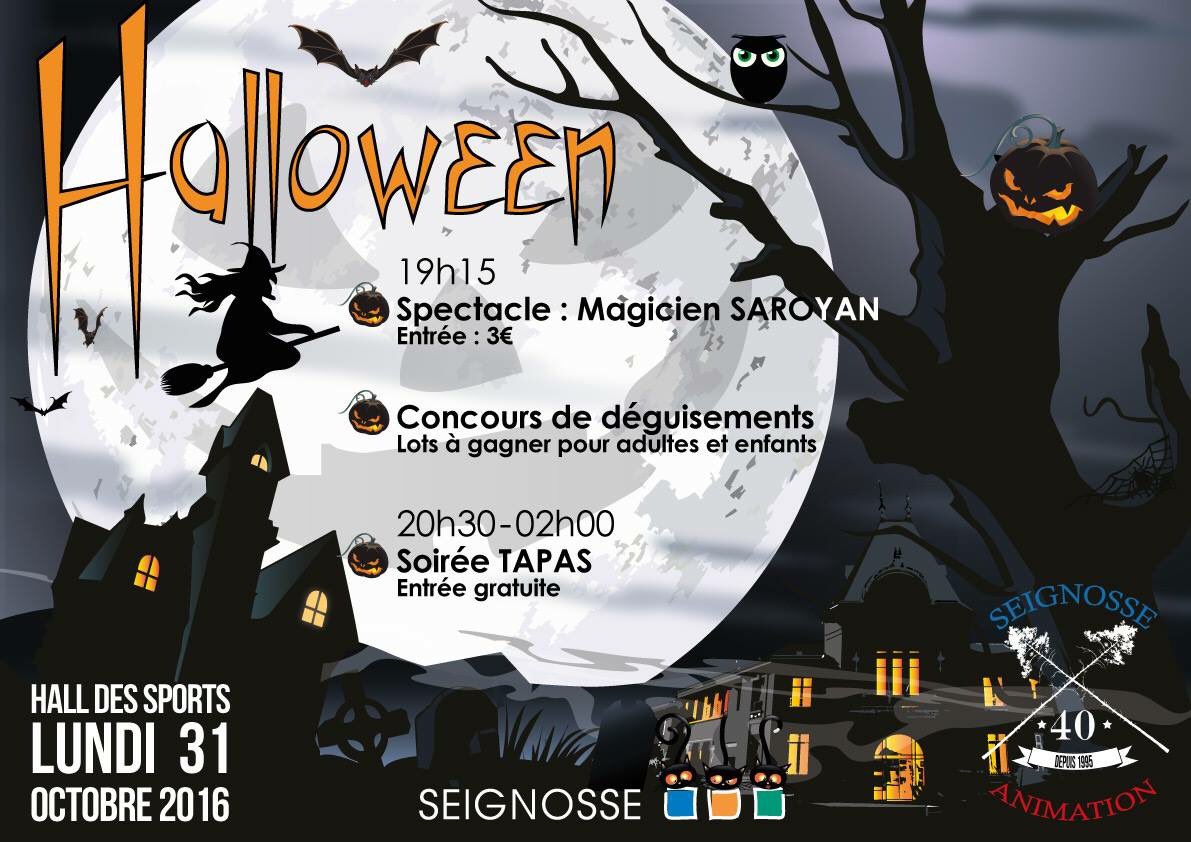 Lundi 31... Venez fêter #Halloween à #Seignosse !