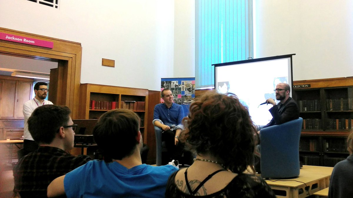 Robot_comiccon's tweet image. Great talk with @McKelvie and @kierongillen today, thanks for coming guys and thanks to @SheffLibraries #offtheshelf #robotcon17 #wicdiv