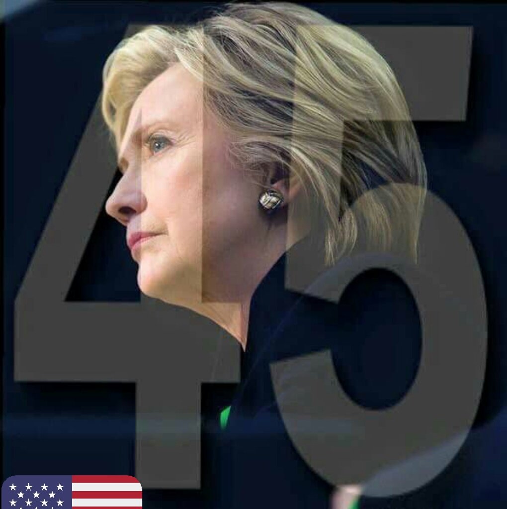 InvisibleTweetG's tweet photo. Proud to be #StillWithHill ↪ #goblue #CripTheVote #imwithher  🇺🇸 45 is the new #Hillary47 🇺🇸 https://t.co/cpBo0gSkmZ