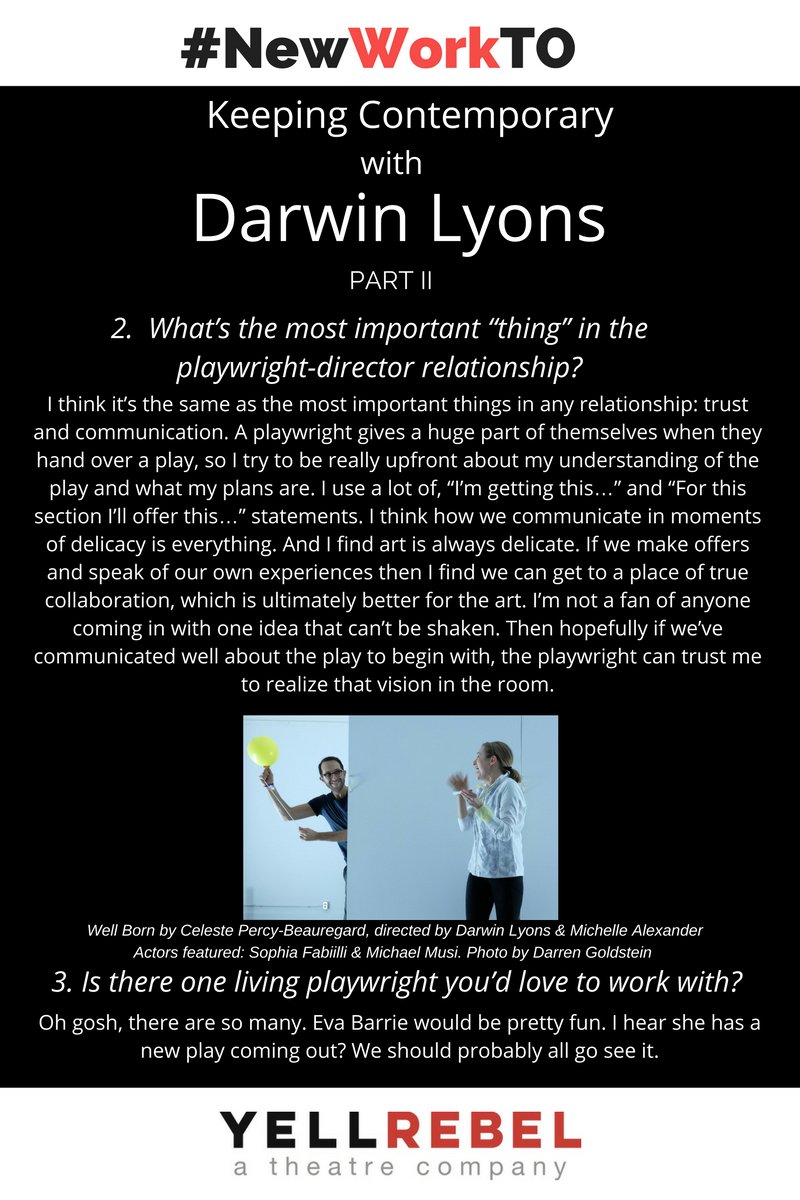 YellRebelTO's tweet photo. #KeepContemporary w/ @DarwinLyons! Her thoughts on trust, communication & language. @truthnlies @TheMichelleAlex @CelestePercyB #NewWorkTO https://t.co/4ER37nidHf