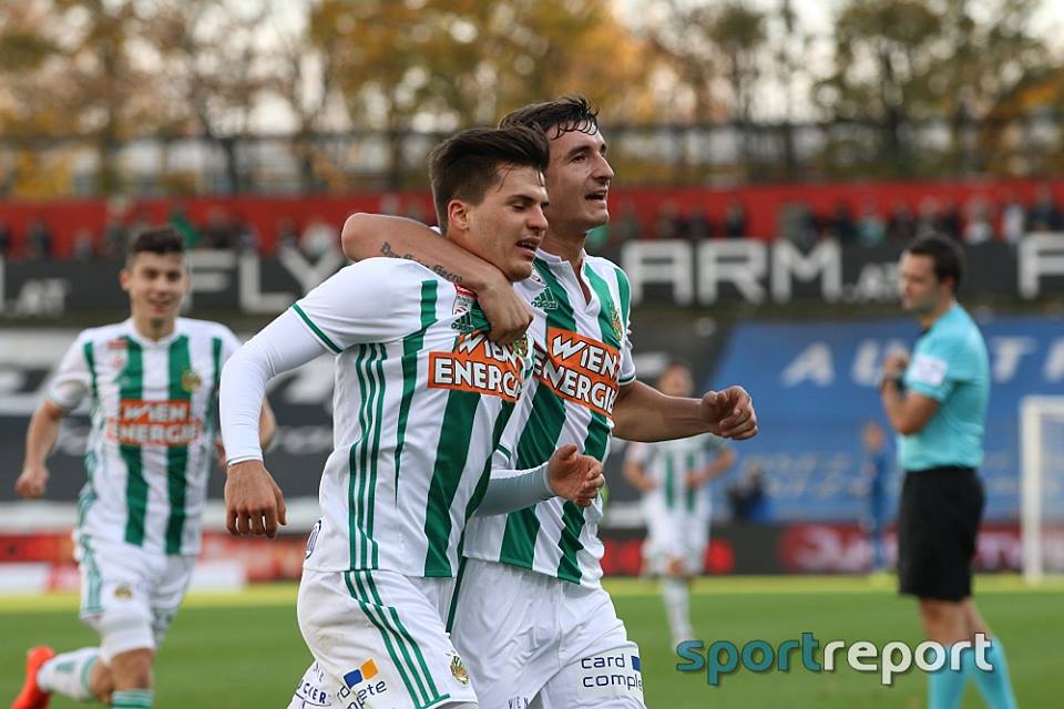 Rapid Wien feiert glücklichen Arbeitssieg bei Admira Wacker - Bild © Sportreport Rapid Wien, Admira Wacker