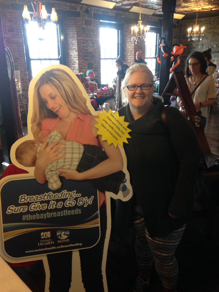 PikeTracy's tweet photo. look who i found at some good market this morning!  @EasternHealthNL #thebaybreastfeeds https://t.co/KYiDPHGHNc