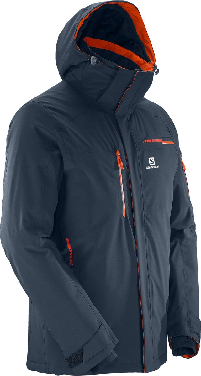 Salomon Brilliant Jacket – Blue and Orange activesnowsports.com/product/salomo…